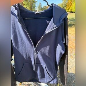 The North Face Navy/Black Full-Zip Fleece Jacket